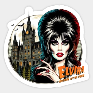 Elvira - Haunted Castle Sticker